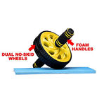 doubles ab exercices de roue du double d'ab de rouleau de double-roue d'ABS de rouleau de la double roue ab rouleau fournisseur