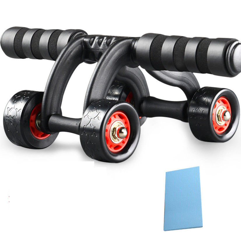 Rouleau de 4 ABS de roue pour des femmes et des hommes avec le kit de formation de muscle abdominal de protection de genou fournisseur
